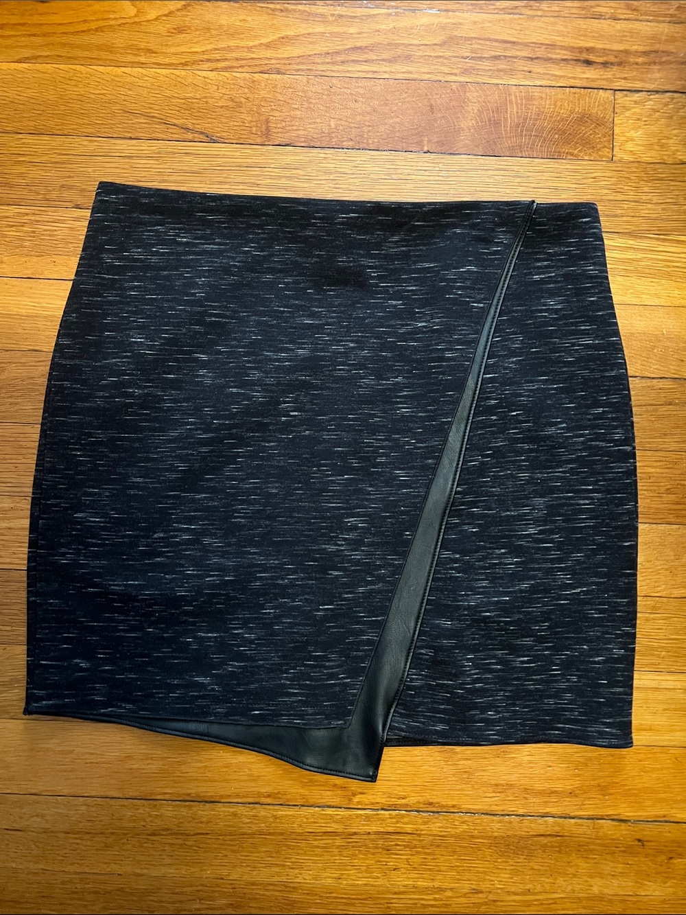 Kenneth Cole Classic Black Asymmetric Mini Skirt
